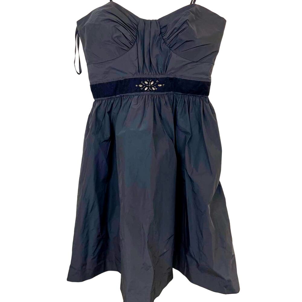 Max and Cleo Little Black Dress Ribbed Semi Formal Short Sleeveless Dress Size 6